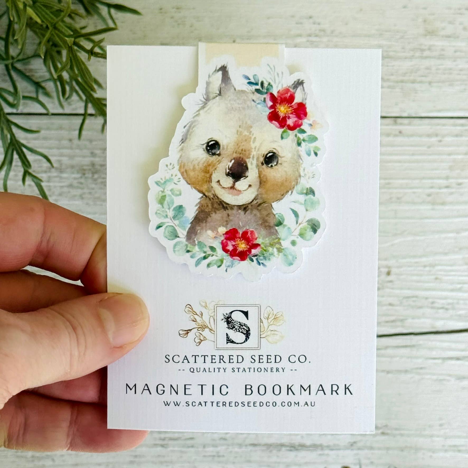 Australian Wombat Magnetic Bookmark - The Book Keeper and Co