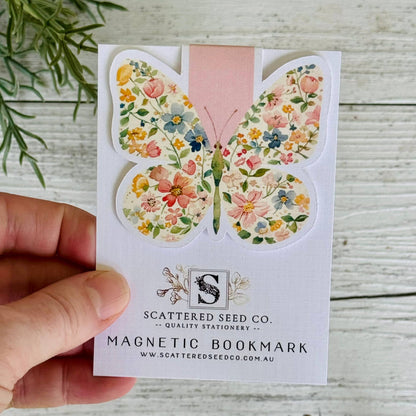 Pastel Butterfly Magnetic Bookmarks- set of 3