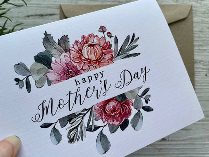 Australian Native Mothers Day greeting card