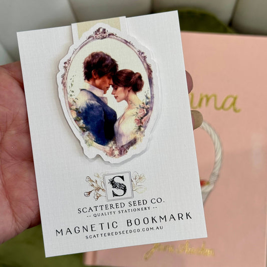Jane Austen couple in frame Magnetic Bookmark - The Book Keeper & Co
