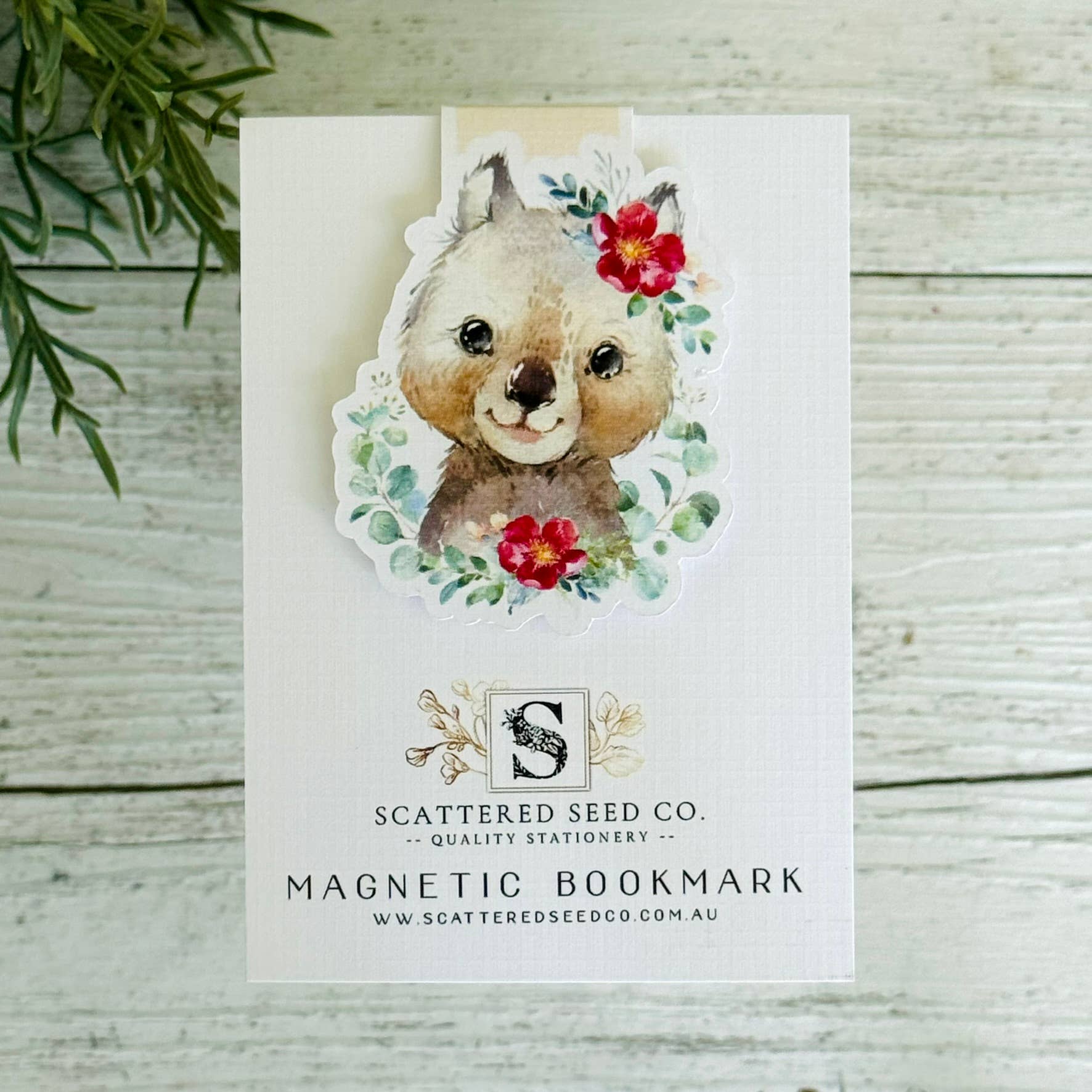 Australian Wombat Magnetic Bookmark - The Book Keeper and Co