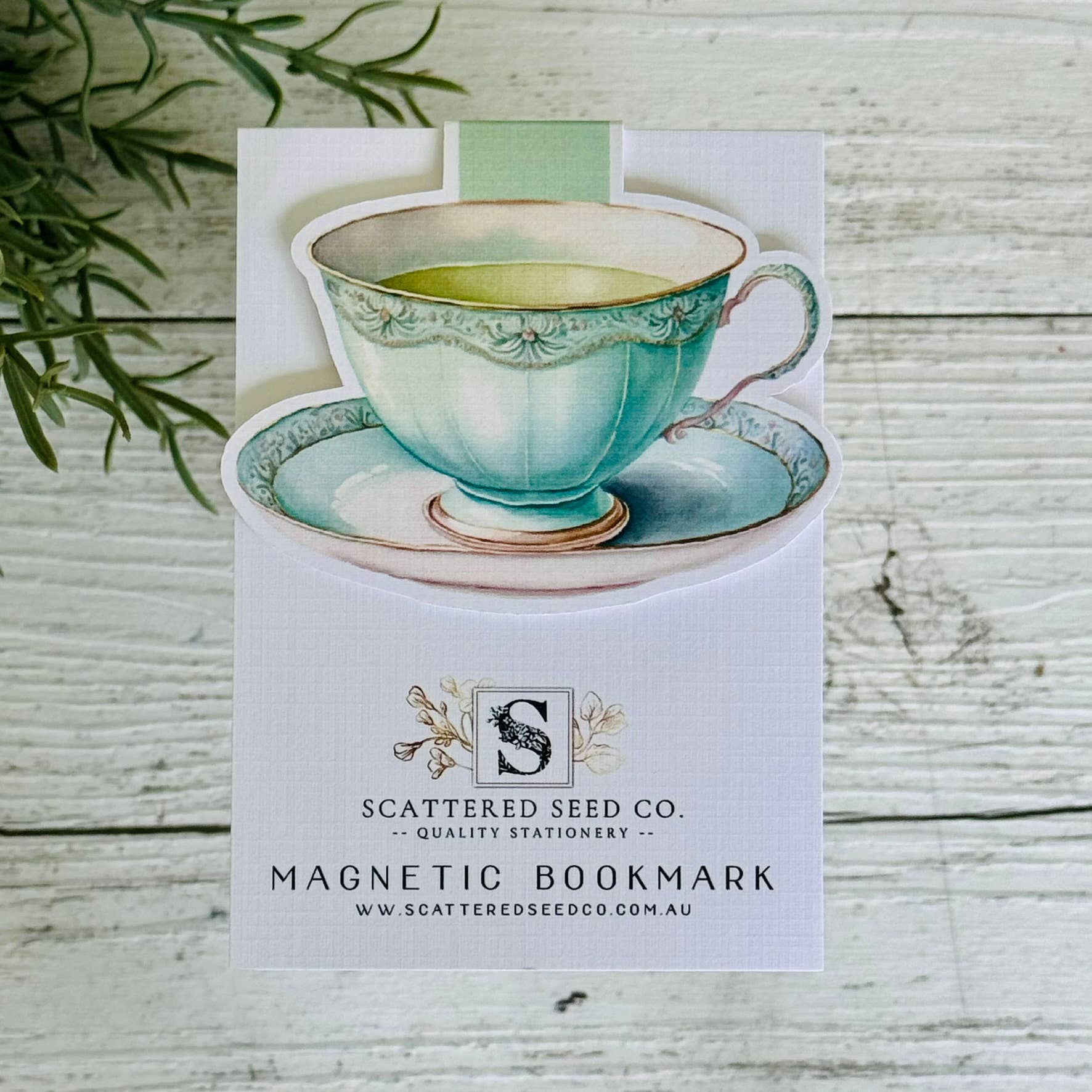 Vintage Teacup Magnetic Bookmark - The Book Keeper and Co