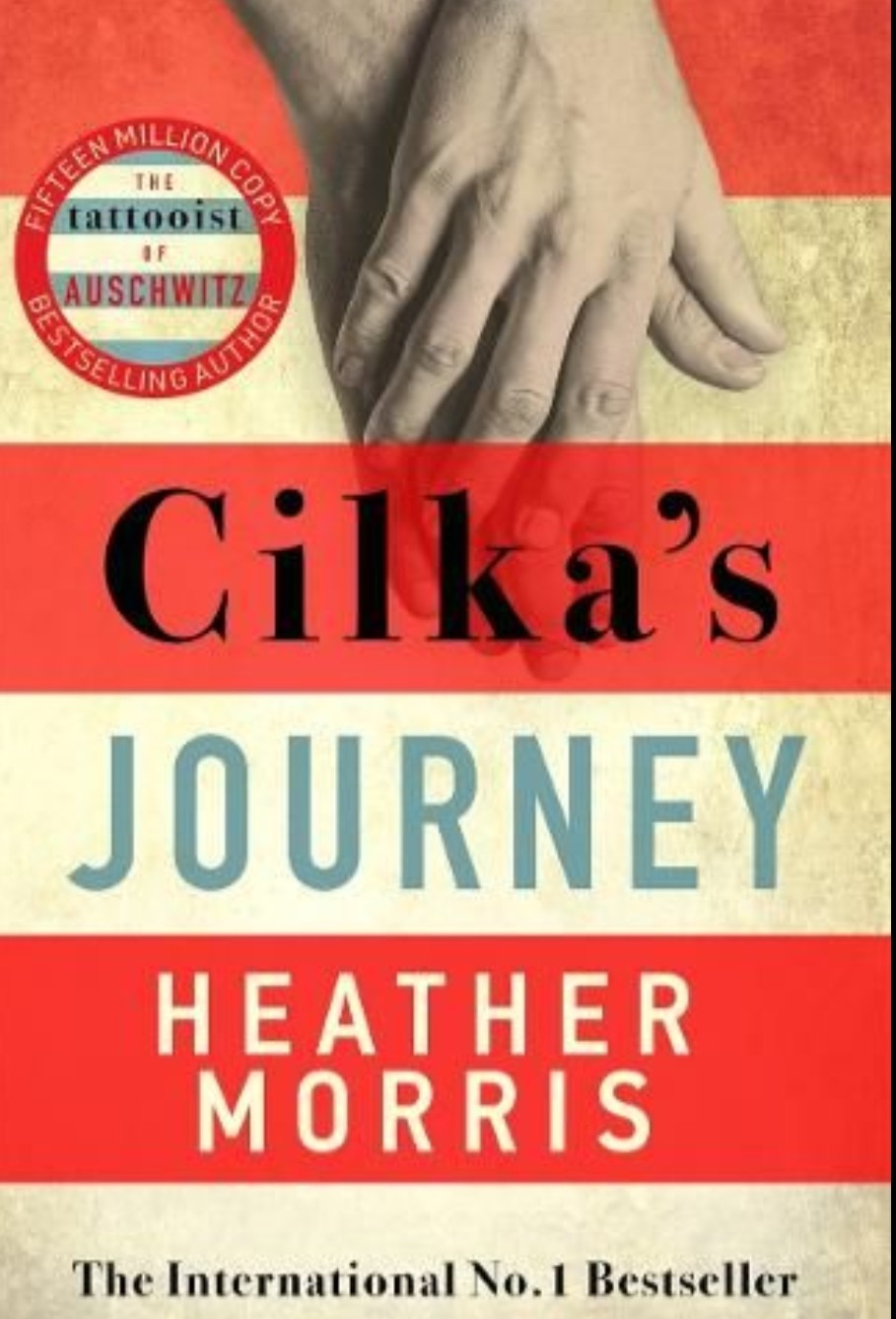 Book cover of 'Cilka's Journey' by Heather Morris with a red and beige color scheme.