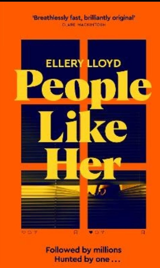 Book cover of 'People Like Her' by Ellery Lloyd with an orange and blue design.