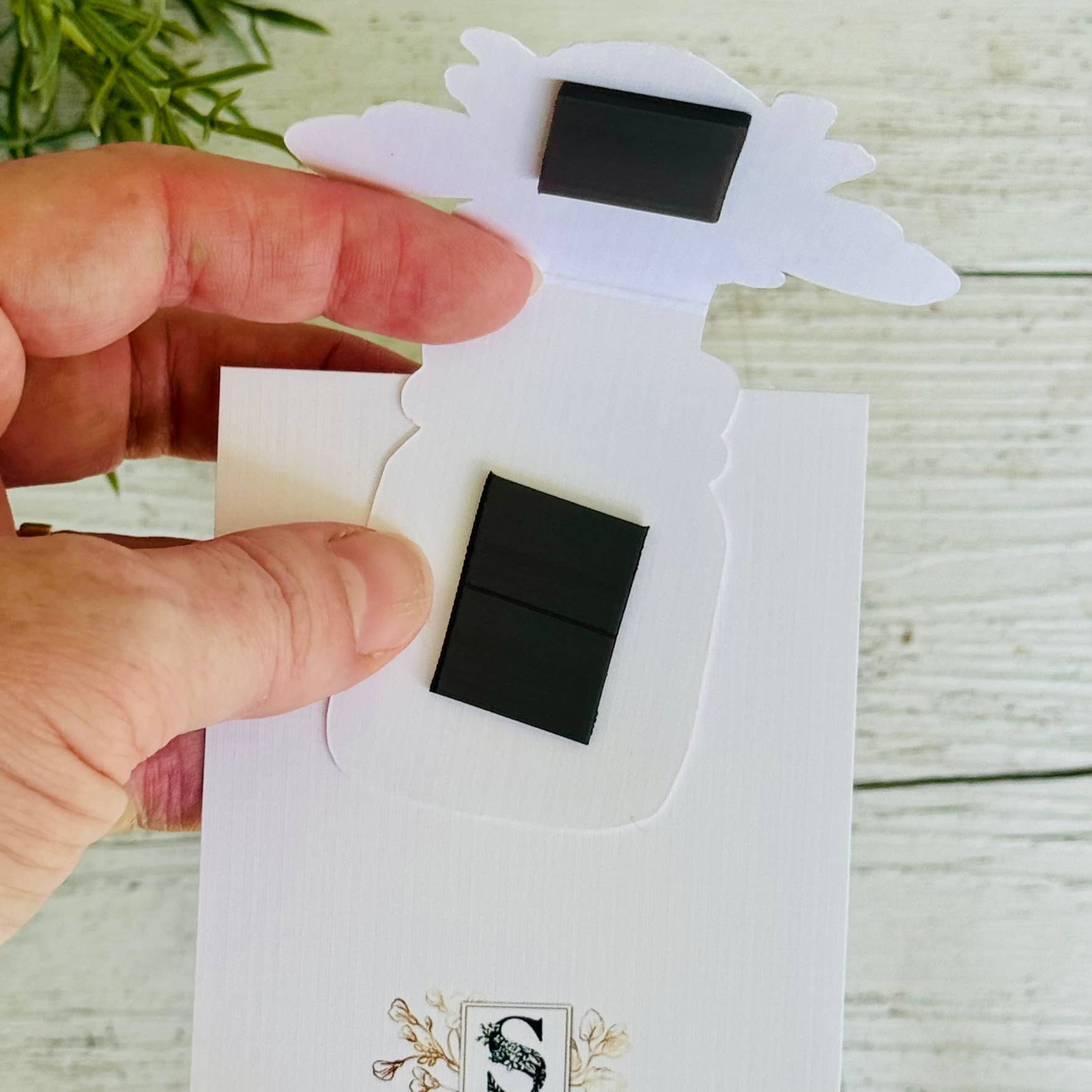 Spring floral Bunny magnetic bookmark - The Book Keeper & Co