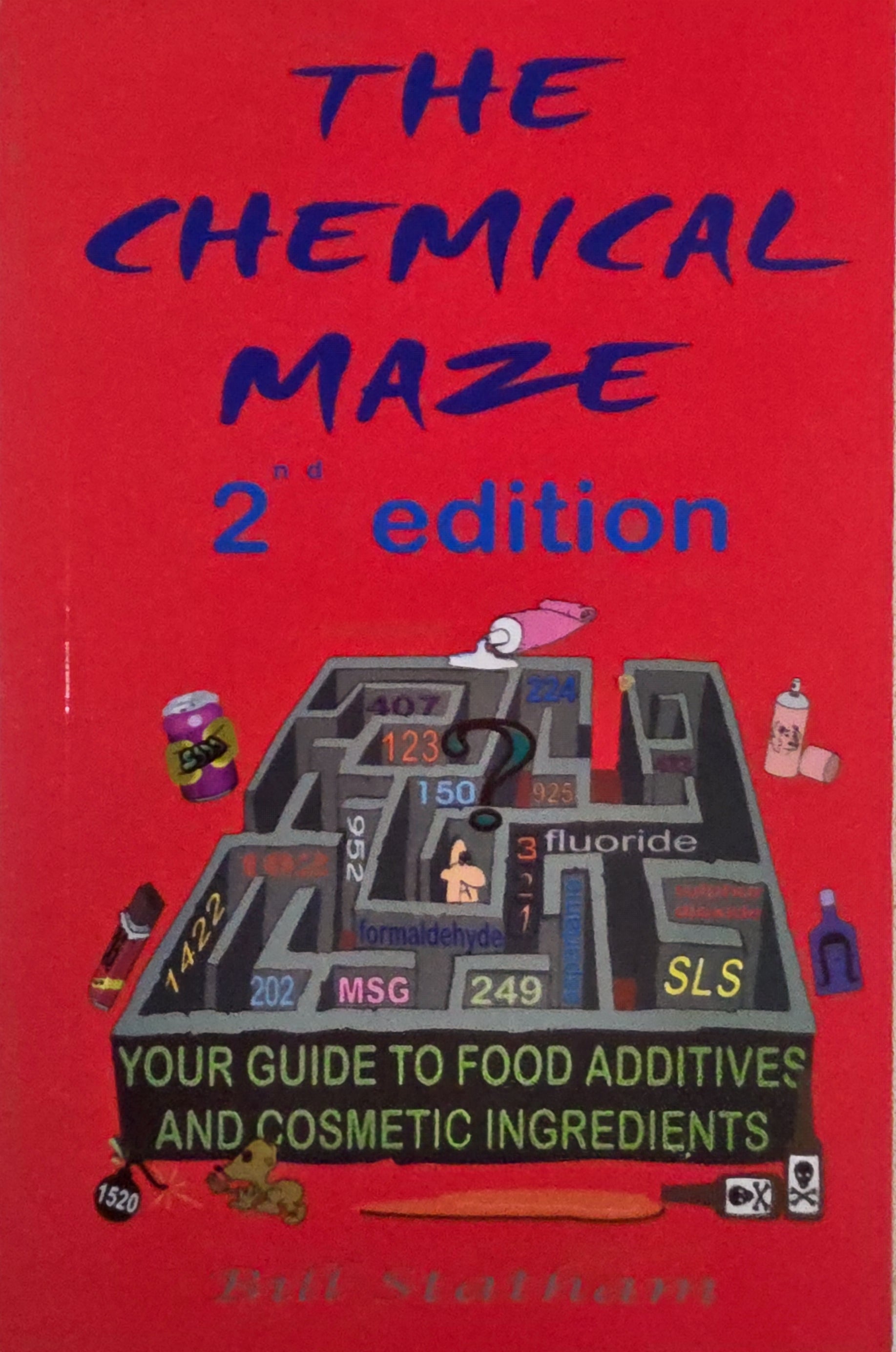 Book cover of 'The Chemical Maze 2nd edition' on a red background