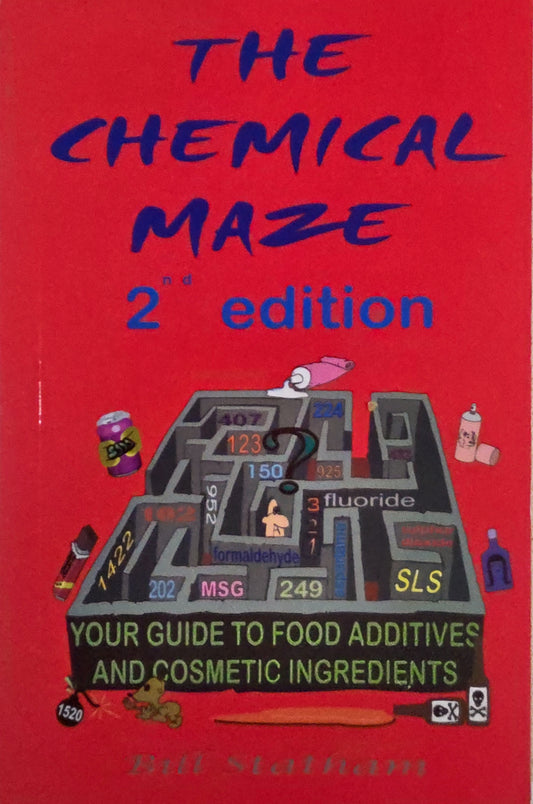Book cover of 'The Chemical Maze 2nd edition' on a red background