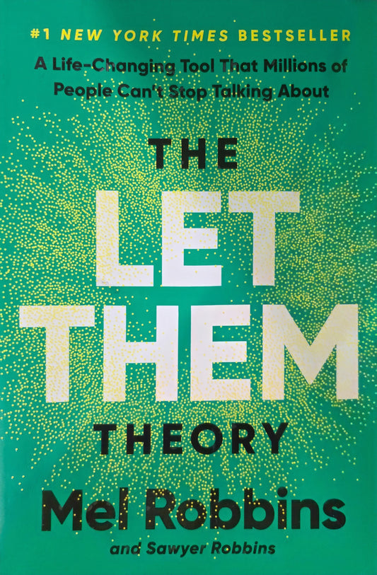 Book cover of 'The Let Them Theory' by Mel Robbins with a green background and white text.