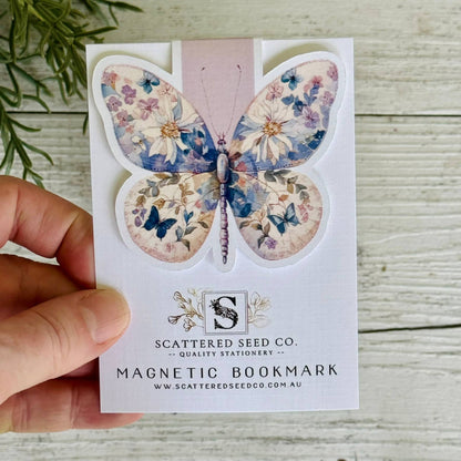 Pastel Butterfly Magnetic Bookmarks- set of 3